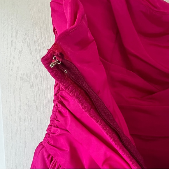 Vintage Nu Mode Hot Pink Peplum Strapless Cocktail Dress - Picture 10 of 10